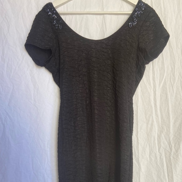 Free People Beaded Body Con Low Back Dress Small - Picture 4 of 14